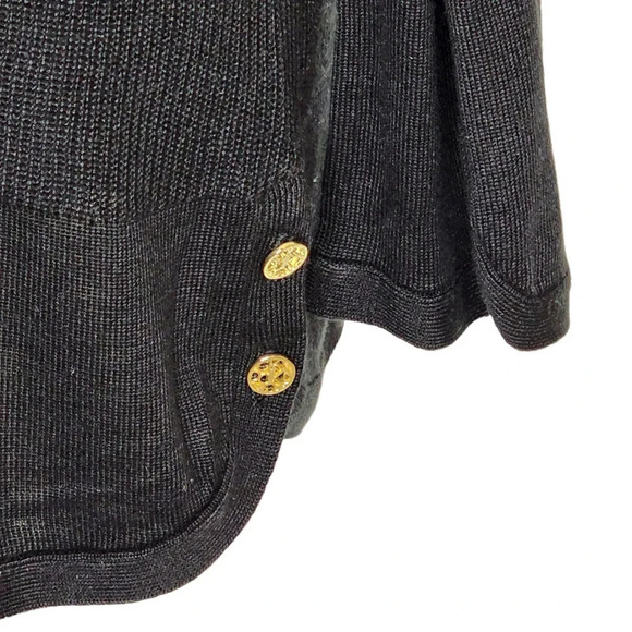 Calvin Klein Womens Crochet Ribbed Long Sleeve Sweater Button Accents Size 1X - Picture 10 of 12